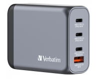 VERBATIM Ładowarka GNC-100 32202 GaN 100W, 3xUSB-C,1x USB-A, QC 3.0, PD 3.0 UE / UK ANVE10W4AQGG - 1199627 - zdjęcie 1